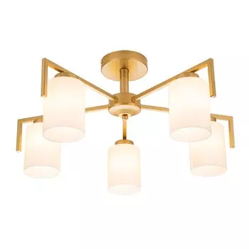 Светильник на штанге Escada, 1142/5P Gold. 5х60Вт, E27, 600х600х275 мм, цвет золото