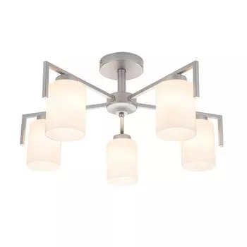 Светильник на штанге Escada, 1142/5P Silver. 5х60Вт, E27, 600х600х275 мм, цвет серебро