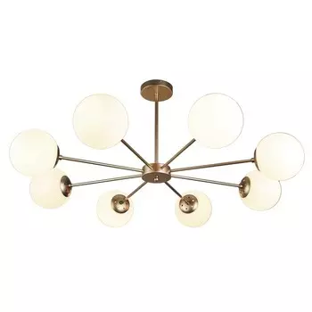 Светильник на штанге Escada, 2110/8P Gold. 8х40Вт, E14, 980х980х420 мм, цвет шампань