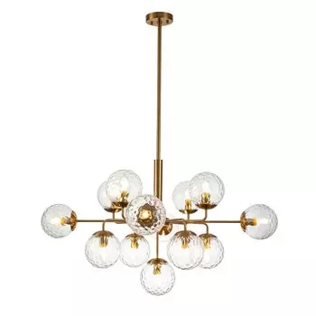 Светильник на штанге Indigo, 11008/13P Brass. 13х40Вт, E14, 1000х1000х595/1600 мм, цвет прозрачный