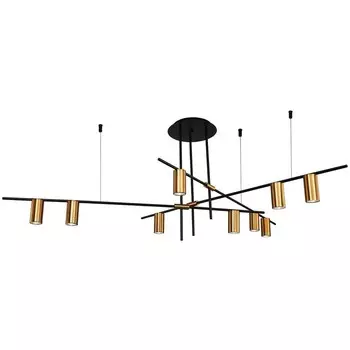 Светильник на штанге Indigo, 11031/9R Black. 9х60Вт, E27, 1380х1380х1025 мм, цвет бронза