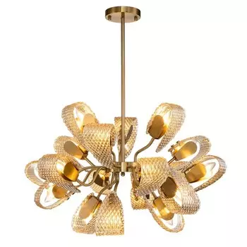 Светильник на штанге Indigo, 11033/18R Amber. 18х40Вт, E14, 800х800х545/1100 мм, цвет янтарный