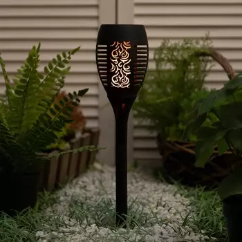 Светильник на солн. бат. «СТАРТ», «Маори Пламя» 9.550см, IP44, 36LED, эфф. огня, свечение тёплое белое