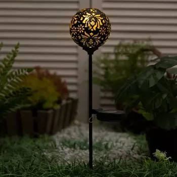 Светильник на солнечной батарее «Еврогарант», «Дамаск» 1075 см, IP44, 1 LED, свечение тёплое белое