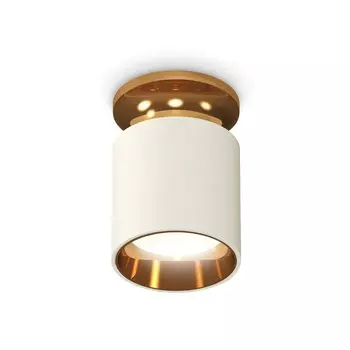 Светильник накладной Ambrella light, XS6301181, MR16 GU5.3 LED 10 Вт, цвет белый песок, золото жёлтое