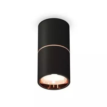 Светильник накладной Ambrella light, XS6302083, MR16 GU5.3 LED 10 Вт, цвет чёрный песок, золото розовое