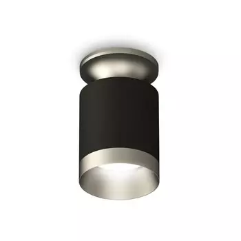 Светильник накладной Ambrella light, XS6302140, MR16 GU5.3 LED 10 Вт, цвет чёрный песок, хром матовый
