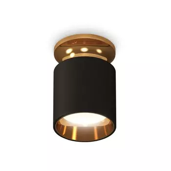 Светильник накладной Ambrella light, XS6302161, MR16 GU5.3 LED 10 Вт, цвет чёрный песок, золото жёлтое
