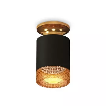 Светильник накладной Ambrella light, XS6302162, MR16 GU5.3 LED 10 Вт, цвет чёрный песок, золото жёлтое, кофе