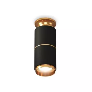 Светильник накладной Ambrella light, XS6302240, MR16 GU5.3 LED 10 Вт, цвет чёрный песок, золото жёлтое