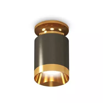 Светильник накладной Ambrella light, XS6303140, MR16 GU5.3 LED 10 Вт, цвет чёрный хром, золото жёлтое