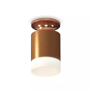 Светильник накладной Ambrella light, XS6304153, MR16 GU5.3 LED 10 Вт, цвет кофе песок, золото розовое, белый матовый