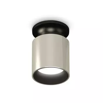 Светильник накладной Ambrella light, XS6305061, MR16 GU5.3 LED 10 Вт, цвет серебро, чёрный, чёрный песок