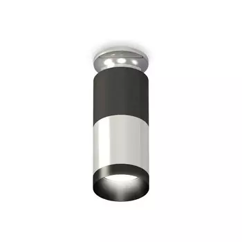 Светильник накладной Ambrella light, XS6305100, MR16 GU5.3 LED 10 Вт, цвет серебро, чёрный хром, чёрный