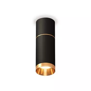Светильник накладной Ambrella light, XS6323062, MR16 GU5.3 LED 10 Вт, цвет чёрный песок, золото жёлтое