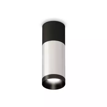 Светильник накладной Ambrella light, XS6325060, MR16 GU5.3 LED 10 Вт, цвет серебро, чёрный песок, чёрный