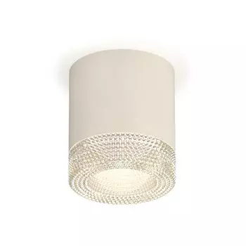Светильник накладной Ambrella light, XS7401020, MR16 GU5.3, GU10 LED 10 Вт, цвет белый песок, прозрачный