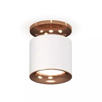 Светильник накладной Ambrella light, XS7401142, MR16 GU5.3, GU10 LED 10 Вт, цвет белый песок, золото розовое