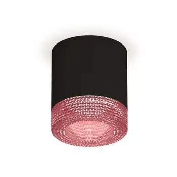 Светильник накладной Ambrella light, XS7402012, MR16 GU5.3, GU10 LED 10 Вт, цвет чёрный песок, розовый