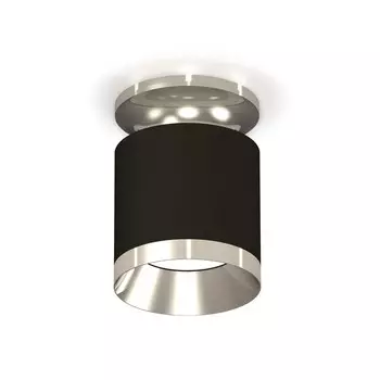 Светильник накладной Ambrella light, XS7402082, MR16 GU5.3, GU10 LED 10 Вт, цвет чёрный песок, серебро