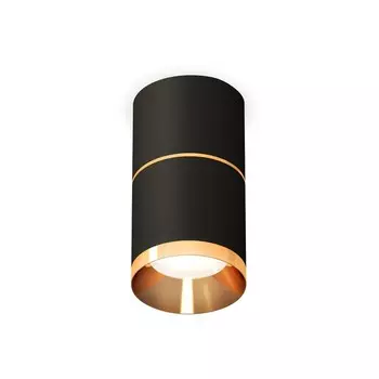 Светильник накладной Ambrella light, XS7402181, MR16 GU5.3 LED 10 Вт, цвет чёрный песок, золото жёлтое