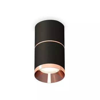 Светильник накладной Ambrella light, XS7402201, MR16 GU5.3 LED 10 Вт, цвет чёрный песок, золото розовое