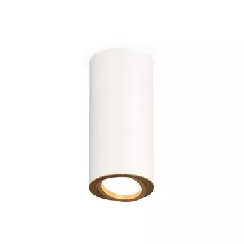 Светильник накладной Ambrella light, XS7442004, MR16 GU5.3, GU10 LED 10 Вт, цвет белый песок, золото жёлтое