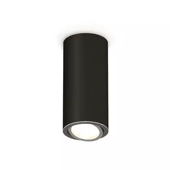Светильник накладной Ambrella light, XS7443003, MR16 GU5.3, GU10 LED 10 Вт, цвет чёрный песок, серебро