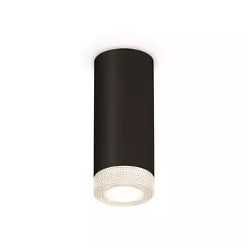 Светильник накладной Ambrella light, XS7443010, MR16 GU5.3, GU10 LED 10 Вт, цвет чёрный песок, прозрачный
