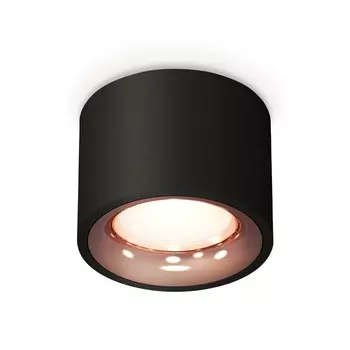 Светильник накладной Ambrella light, XS7511025, MR16 GU5.3 LED 10 Вт, цвет чёрный песок, золото розовое