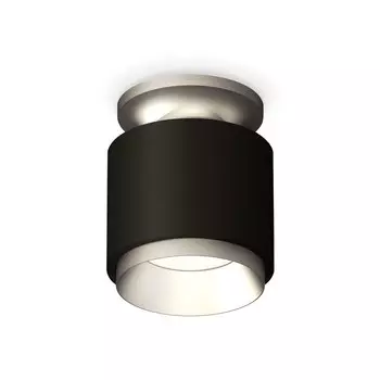 Светильник накладной Ambrella light, XS7511100, MR16 GU5.3 LED 10 Вт, цвет чёрный песок, хром матовый