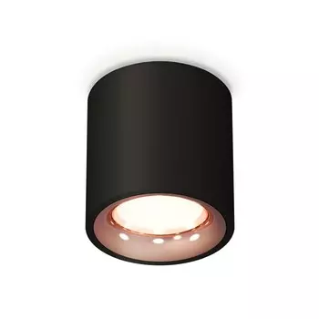 Светильник накладной Ambrella light, XS7532025, MR16 GU5.3 LED 10 Вт, цвет чёрный песок, золото розовое