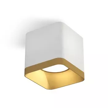Светильник накладной Ambrella light, XS7805004, MR16 GU5.3, GU10 LED 10 Вт, цвет белый песок, золото песок