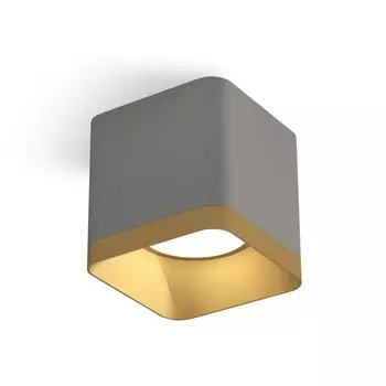 Светильник накладной Ambrella light, XS7807004, MR16 GU5.3, GU10 LED 10 Вт, цвет серый песок, золото песок
