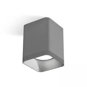 Светильник накладной Ambrella light, XS7814003, MR16 GU5.3, GU10 LED 10 Вт, цвет серый песок, серебро песок