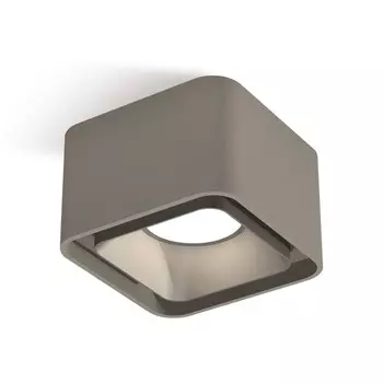 Светильник накладной Ambrella light, XS7834003, MR16 GU5.3, GU10 LED 10 Вт, цвет серый песок, серебро песок