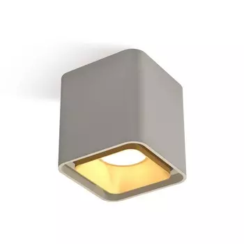 Светильник накладной Ambrella light, XS7842004, MR16 GU5.3, GU10 LED 10 Вт, цвет серый песок, золото песок