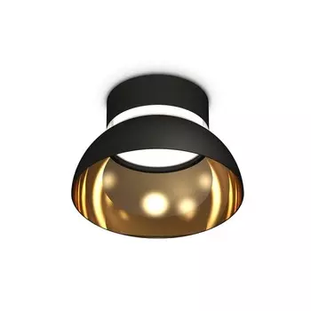 Светильник накладной Ambrella light, XS8102036, GX53 LED 12 Вт, цвет чёрный песок, золото жёлтое, прозрачный