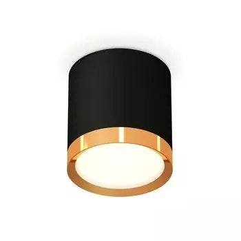 Светильник накладной Ambrella light, XS8142004, GX53 LED 12 Вт, цвет чёрный песок, золото жёлтое