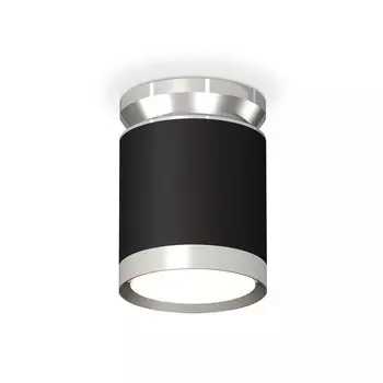 Светильник накладной Ambrella light, XS8142025, GX53 LED 12 Вт, цвет чёрный песок, серебро