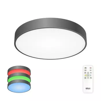 Светильник накладной Citilux «Купер» CL72470G1, 40х40х5,5 см, 1х70Вт, LED, цвет черный