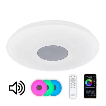 Светильник накладной Citilux, Light & Music CL703M6050х50х6 см, 1х60Вт, LED, цвет белый