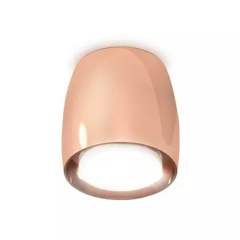 Светильник накладной с акрилом Ambrella light, XS1144020, MR16 GU5.3 LED 10 Вт, цвет золото розовое, белый матовый