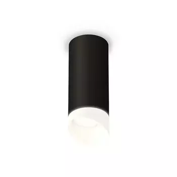 Светильник накладной с акрилом Ambrella light, XS7443017, MR16 GU5.3 LED 10 Вт, цвет чёрный песок, белый матовый