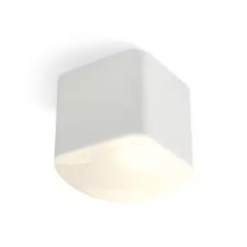 Светильник накладной с акрилом Ambrella light, XS7805041, MR16 GU5.3, GU10 LED 10 Вт, цвет белый песок, белый матовый