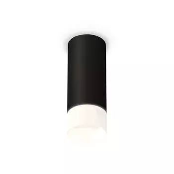 Светильник накладной с акрилом Ambrella light, XS7443016, MR16 GU5.3 LED 10 Вт, цвет чёрный песок, белый матовый