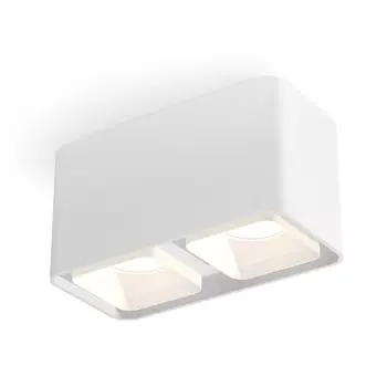 Светильник накладной с акрилом Ambrella light, XS7850021, MR16 GU5.3, GU10 LED 10 Вт, цвет белый песок, белый матовый
