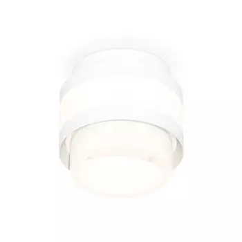Светильник накладной с акрилом Ambrella light, XS8418001, GX53 LED 12 Вт, цвет белый песок, белый матовый