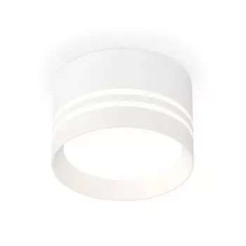 Светильник накладной с акрилом Ambrella light, XS8101021, GX53 LED 12 Вт, цвет белый песок, белый матовый