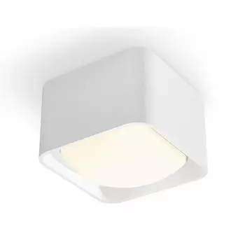 Светильник накладной с акрилом Ambrella light, XS7832022, MR16 GU5.3, GU10 LED 10 Вт, цвет белый песок, белый матовый